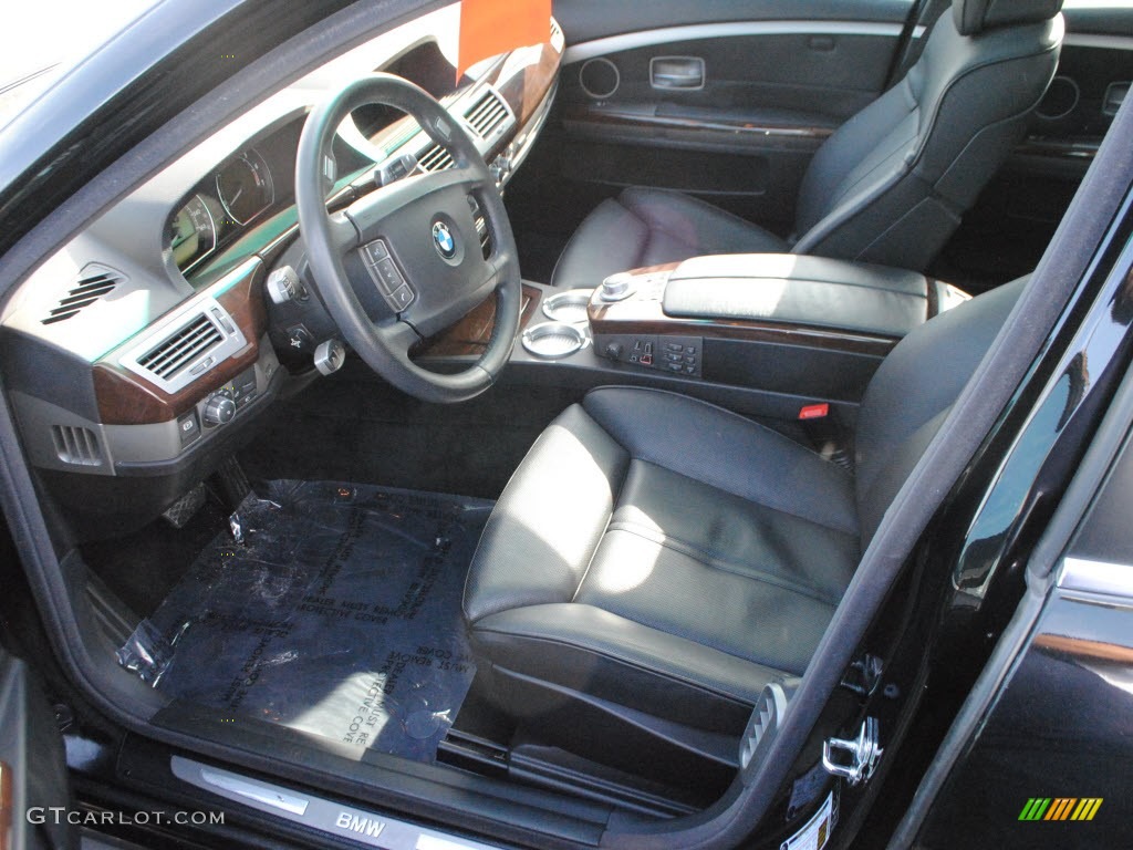 2006 7 Series 750i Sedan - Jet Black / Black/Black photo #14