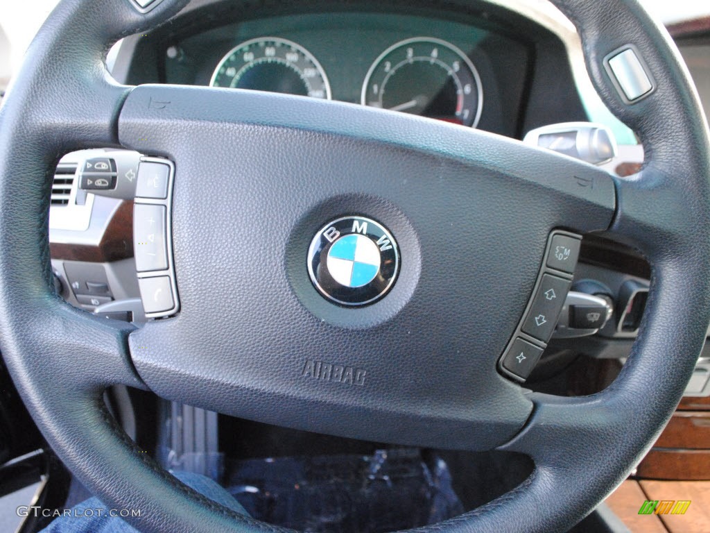 2006 7 Series 750i Sedan - Jet Black / Black/Black photo #18