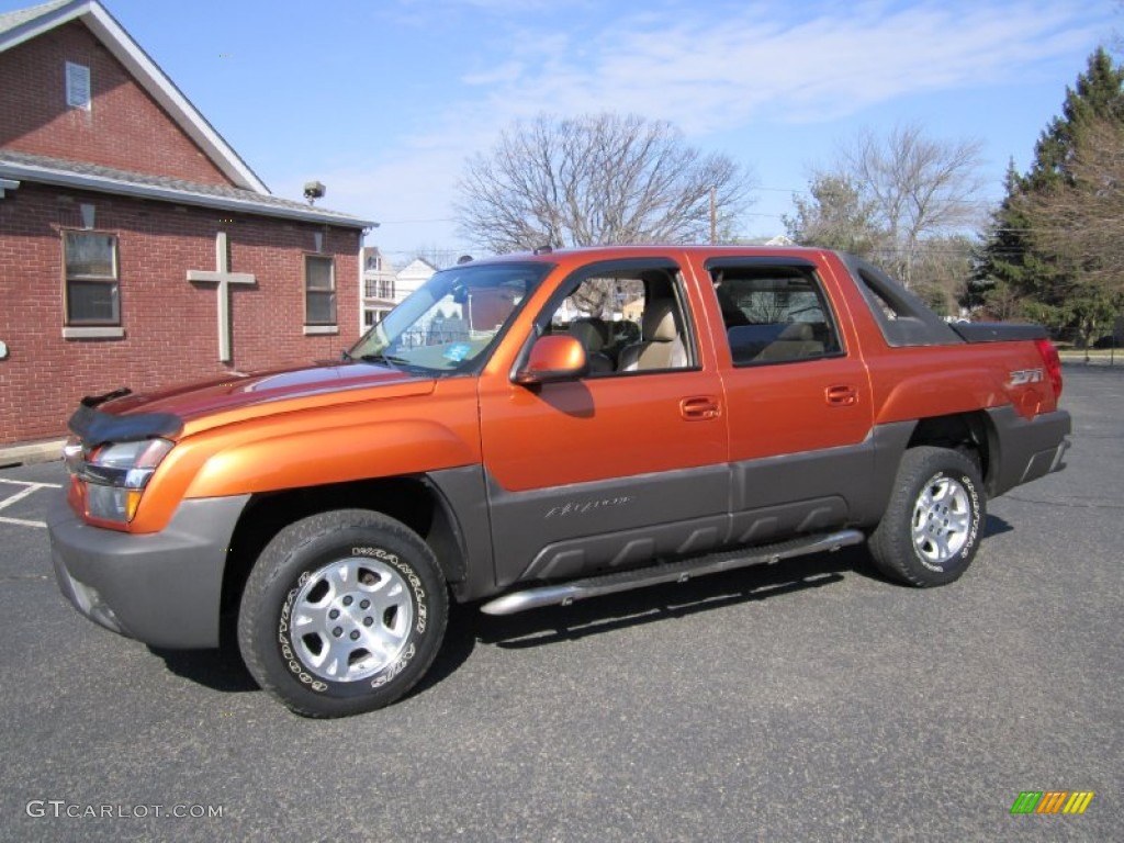 Sunburst Orange Metallic 2004 Chevrolet Avalanche 1500 Z71 4x4 Exterior Photo #61175480