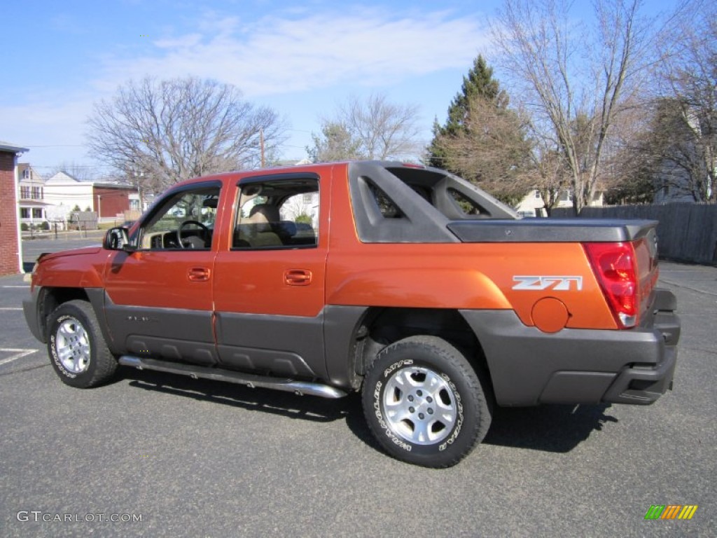 2004 Avalanche 1500 Z71 4x4 - Sunburst Orange Metallic / Medium Neutral Beige photo #5