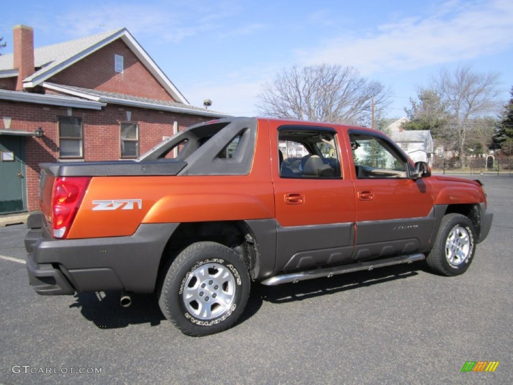 2004 Avalanche 1500 Z71 4x4 - Sunburst Orange Metallic / Medium Neutral Beige photo #9