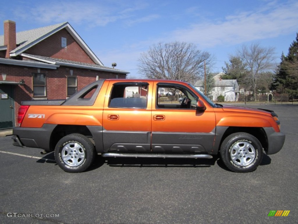 2004 Avalanche 1500 Z71 4x4 - Sunburst Orange Metallic / Medium Neutral Beige photo #10
