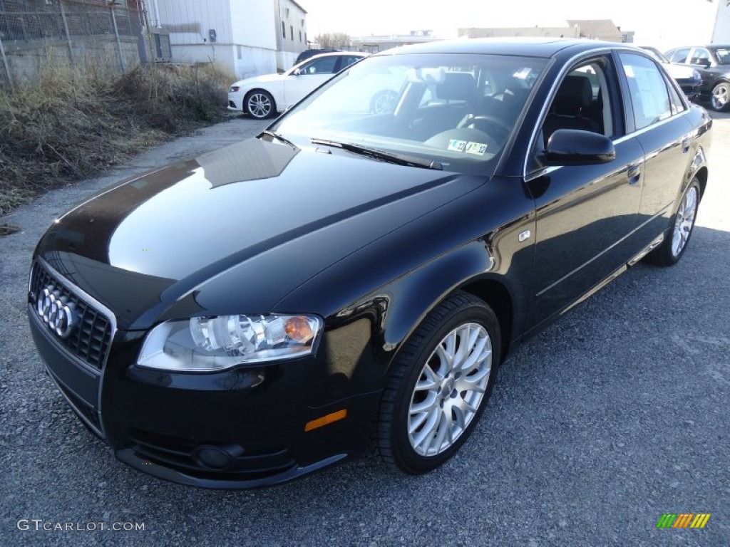 2008 A4 2.0T Sedan - Brilliant Black / Black photo #2