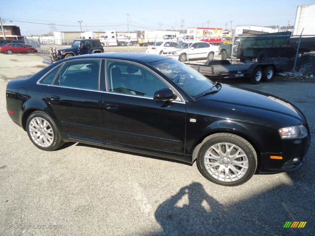 2008 A4 2.0T Sedan - Brilliant Black / Black photo #5