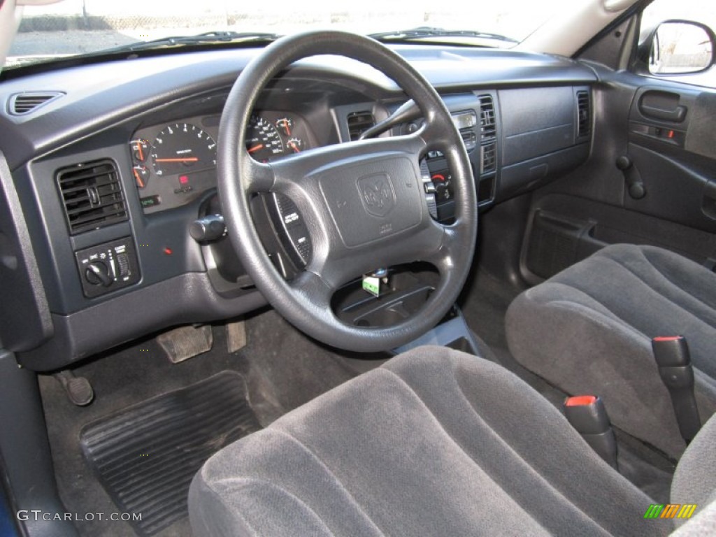 2004 Dakota SXT Quad Cab 4x4 - Atlantic Blue Pearl / Dark Slate Gray photo #15