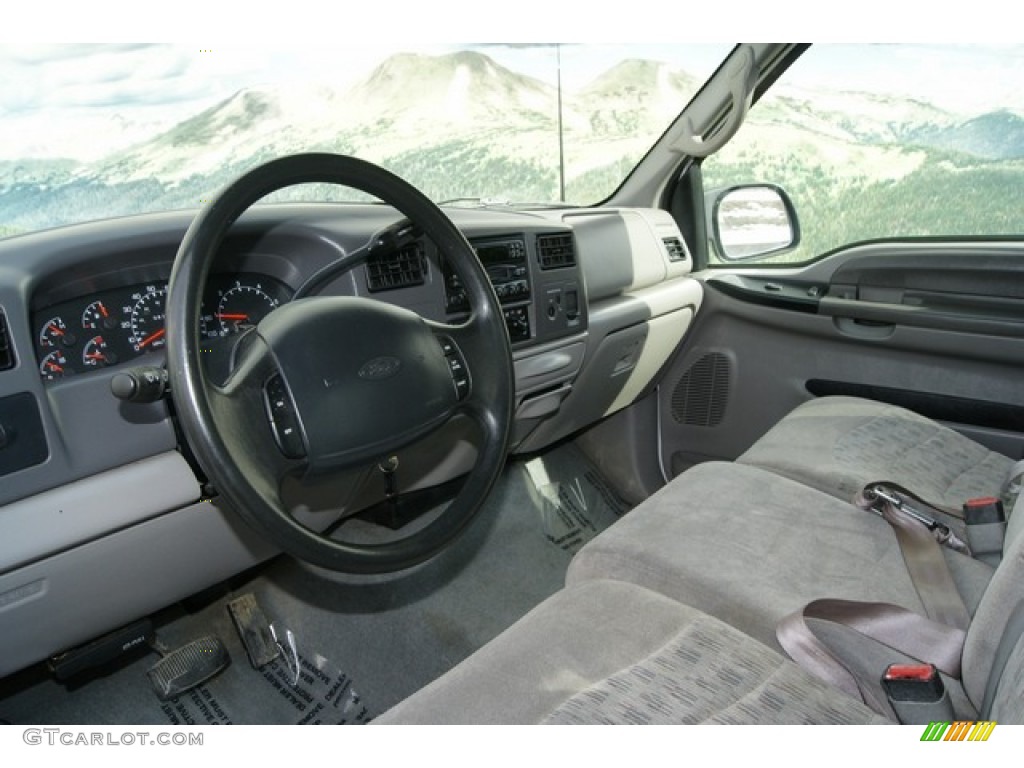 2000 Ford F250 Super Duty XLT Extended Cab 4x4 Medium Graphite Dashboard Photo #61176202