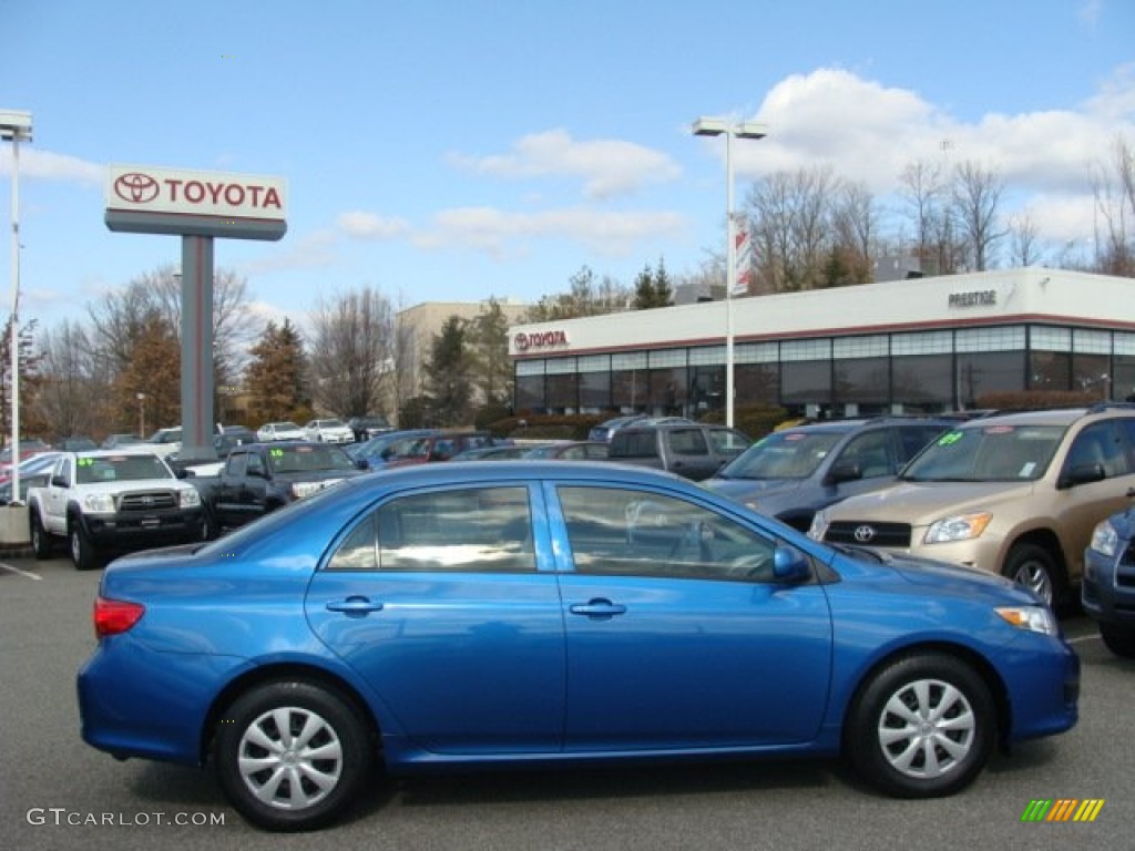 2009 Corolla LE - Blue Streak Metallic / Ash photo #1