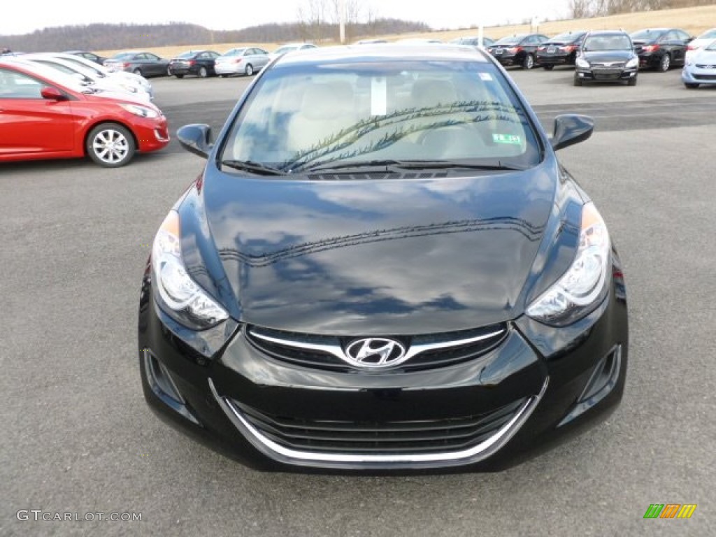 Midnight Black 2012 Hyundai Elantra GLS Exterior Photo #61178260