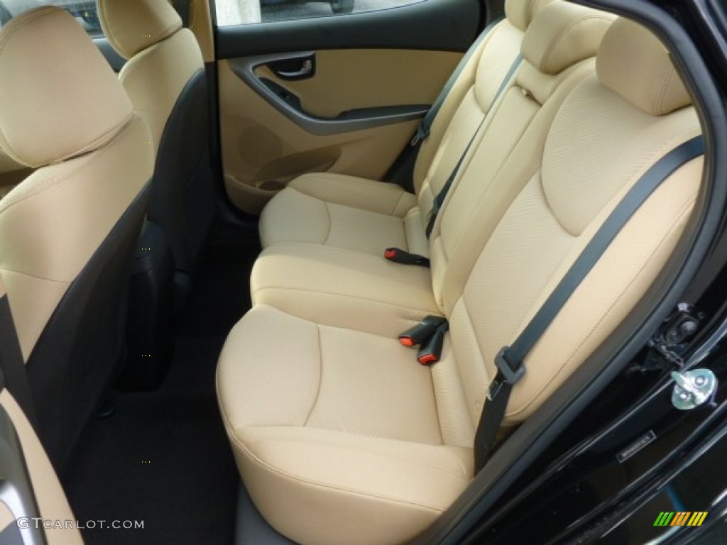 Beige Interior 2012 Hyundai Elantra GLS Photo #61178359