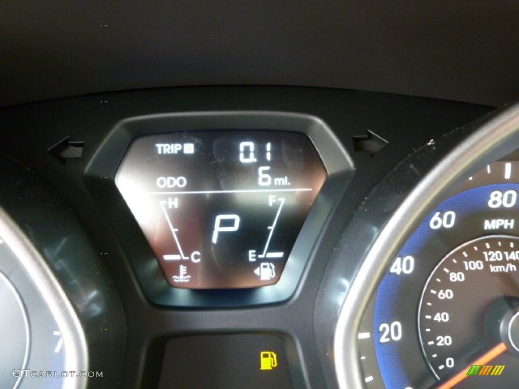 2012 Elantra GLS - Midnight Black / Beige photo #20