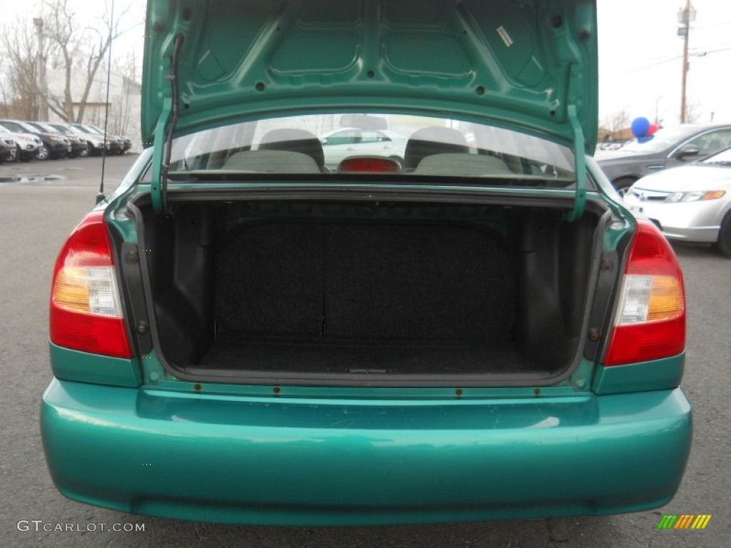 2000 Accent GL Sedan - Jade Green / Beige photo #6