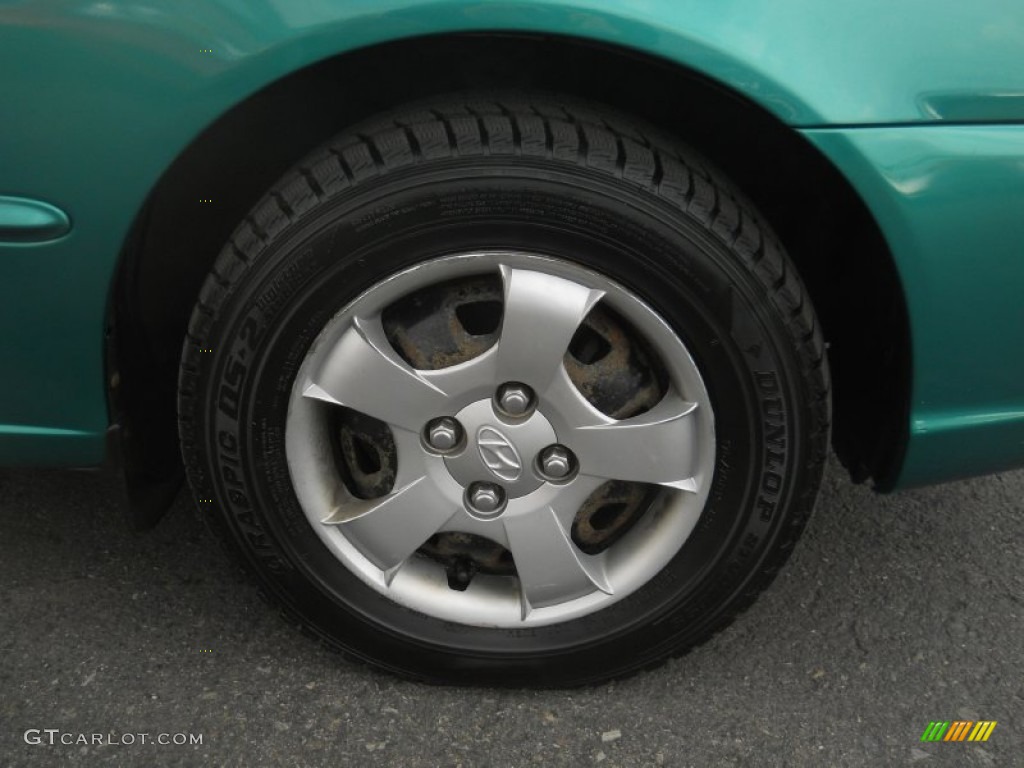 2000 Accent GL Sedan - Jade Green / Beige photo #15
