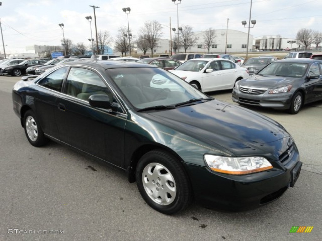 1999 Accord EX Coupe - Dark Emerald Pearl / Tan photo #7