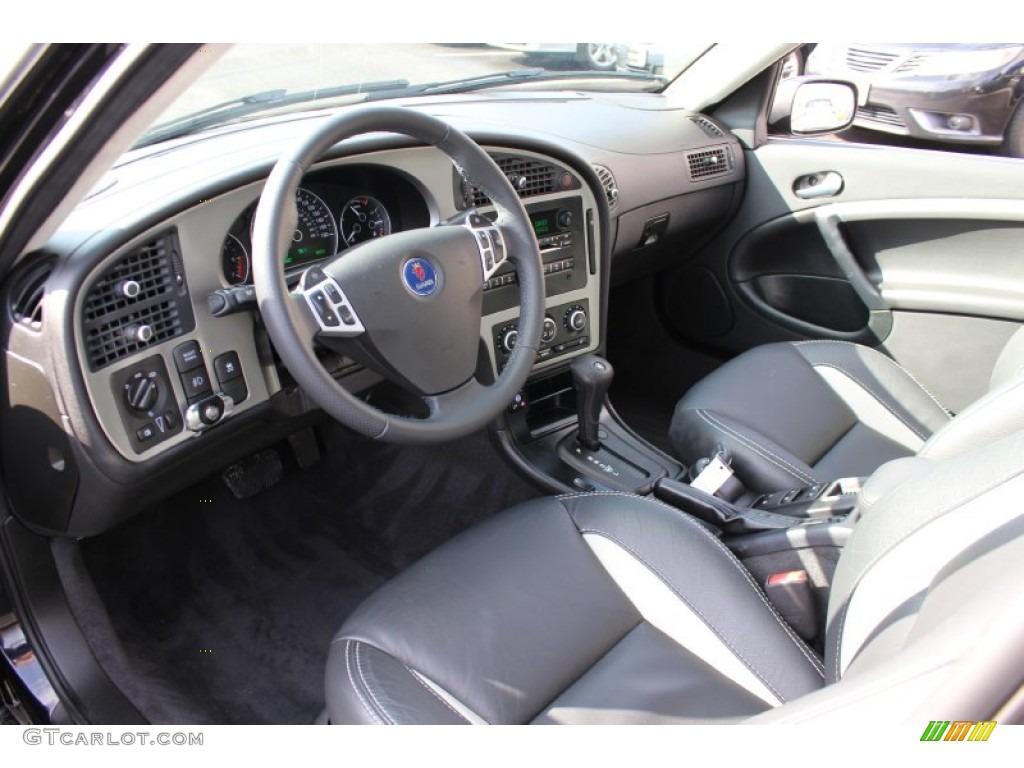Black Interior 2009 Saab 9-5 Aero Sedan Photo #61181485
