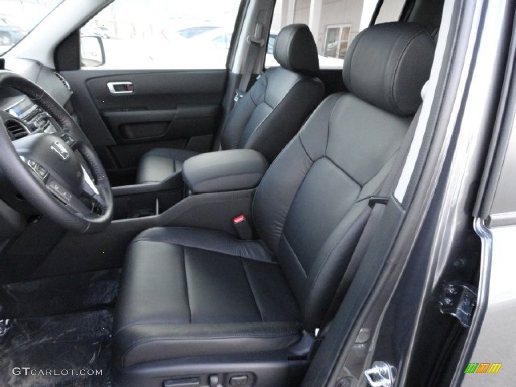 Black Interior 2012 Honda Pilot EX-L 4WD Photo #61181887