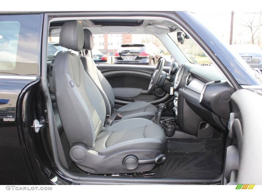 Grey/Carbon Black Interior 2010 Mini Cooper Hardtop Photo #61181908