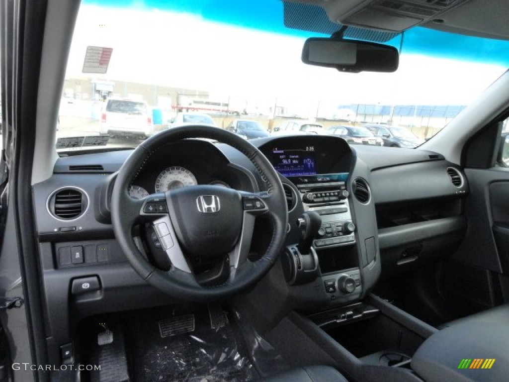 2012 Honda Pilot EX-L 4WD Black Dashboard Photo #61181914