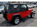 1998 Flame Red Jeep Wrangler SE 4x4  photo #2