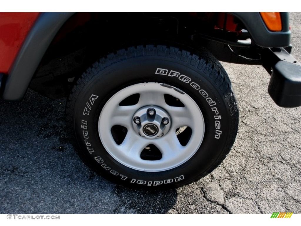 1998 Wrangler SE 4x4 - Flame Red / Gray photo #15