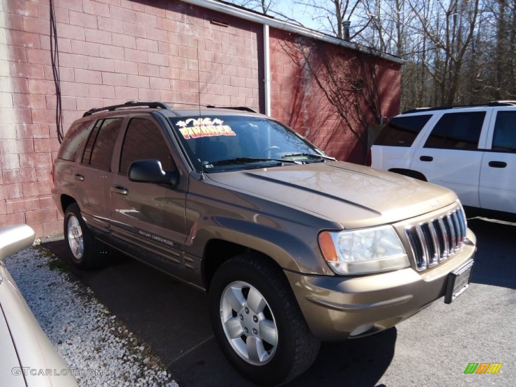 2001 Grand Cherokee Limited 4x4 - Woodland Brown Satin Glow / Taupe photo #1