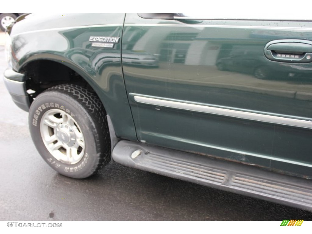 2001 Expedition XLT 4x4 - Dark Highland Green Metallic / Medium Graphite photo #10