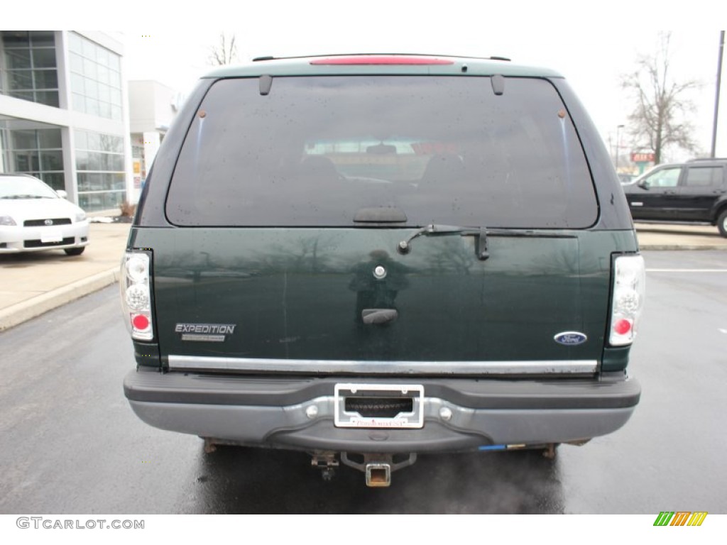 2001 Expedition XLT 4x4 - Dark Highland Green Metallic / Medium Graphite photo #12