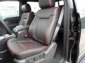 FX Sport Appearance Black/Red 2012 Ford F150 FX4 SuperCrew 4x4 Interior Color
