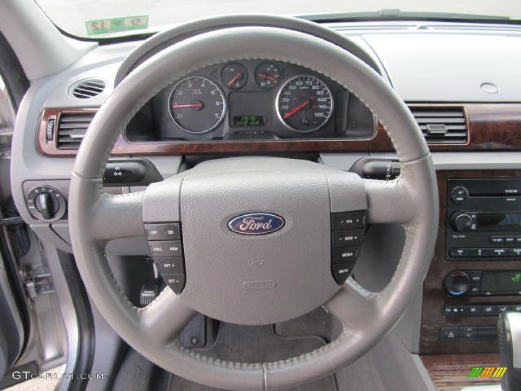 2007 Ford Five Hundred SEL Shale Steering Wheel Photo #61183522