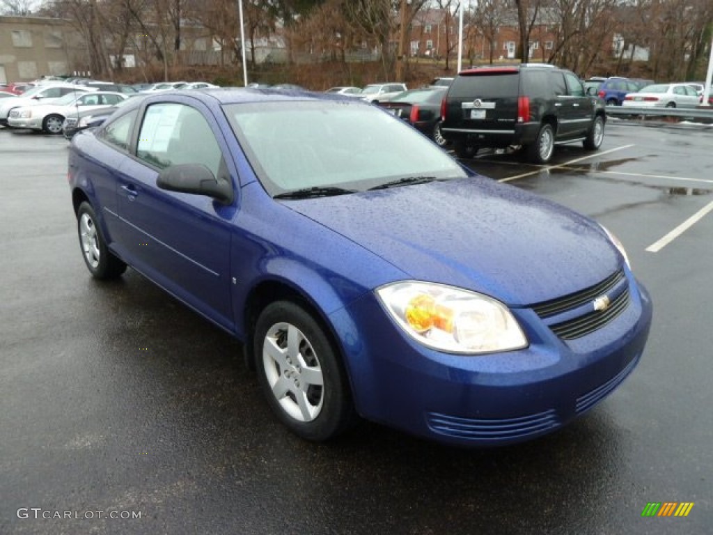 2007 Cobalt LS Coupe - Laser Blue Metallic / Gray photo #6