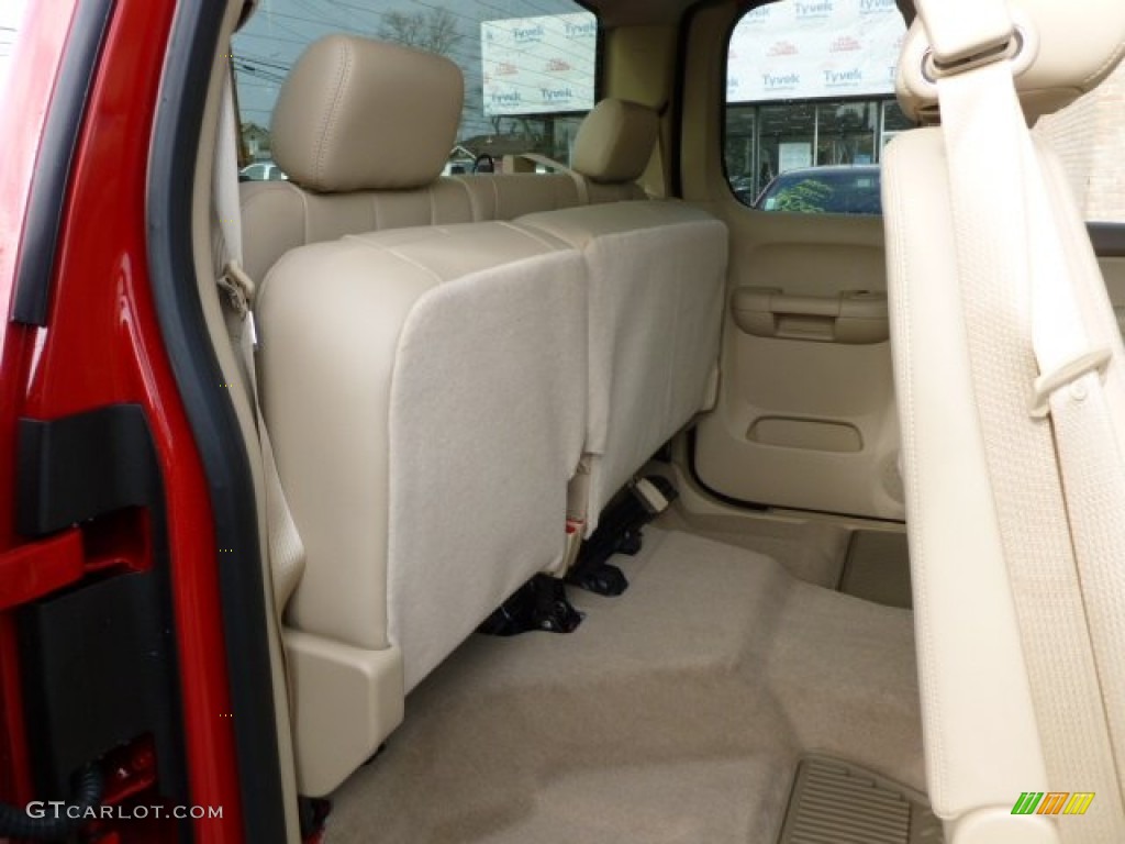 2012 Silverado 2500HD LT Extended Cab 4x4 - Victory Red / Dark Cashmere/Light Cashmere photo #11
