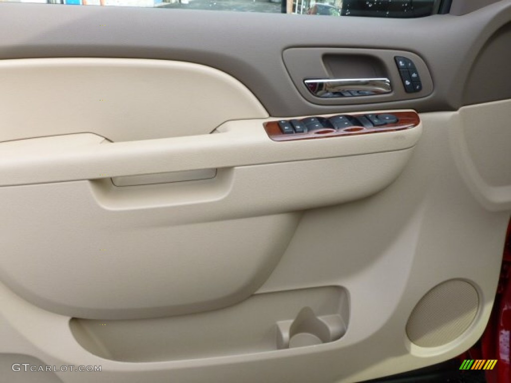 2012 Chevrolet Silverado 2500HD LT Extended Cab 4x4 Dark Cashmere/Light Cashmere Door Panel Photo #61185922