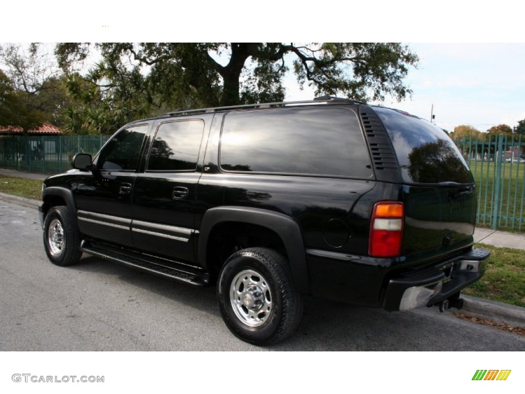 2002 Suburban 2500 LT 4x4 - Onyx Black / Medium Gray/Neutral photo #7