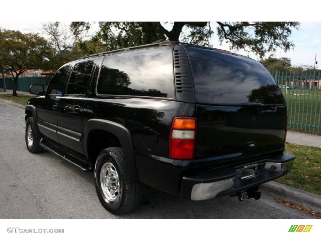 2002 Suburban 2500 LT 4x4 - Onyx Black / Medium Gray/Neutral photo #9