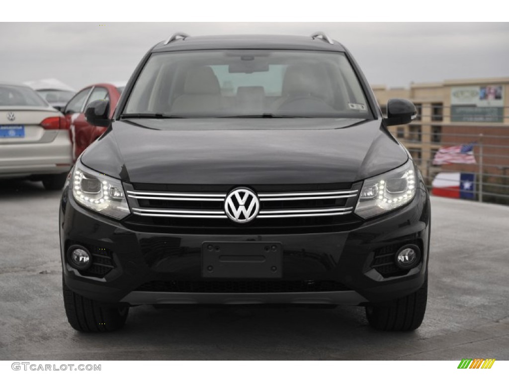 2012 Tiguan SEL - Deep Black Metallic / Beige photo #2