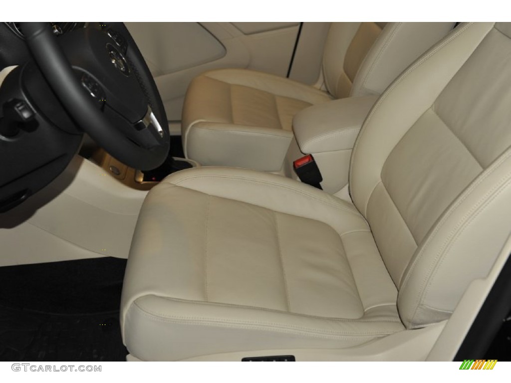 2012 Tiguan SEL - Deep Black Metallic / Beige photo #10