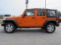 2012 Crush Orange Jeep Wrangler Unlimited Sport 4x4  photo #4