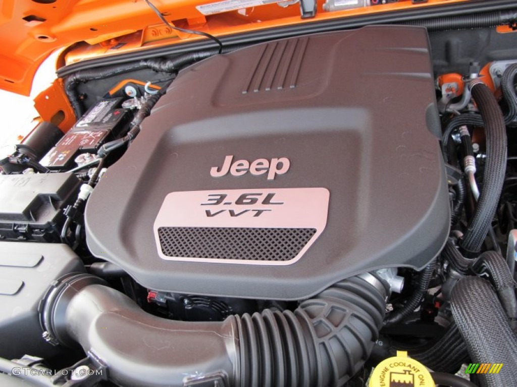 2012 Jeep Wrangler Unlimited Sport 4x4 3.6 Liter DOHC 24-Valve VVT Pentastar V6 Engine Photo #61188706