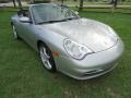 Arctic Silver Metallic 2002 Porsche 911 Carrera 4 Cabriolet Exterior