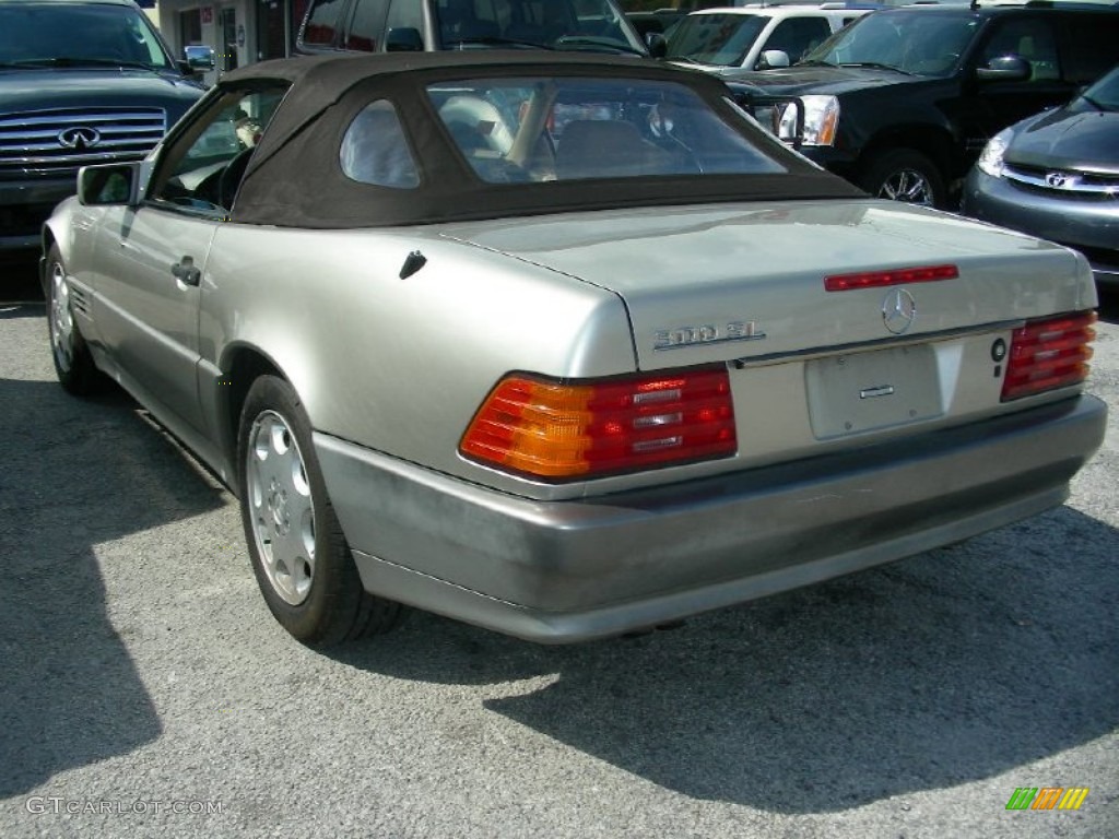 1991 SL Class 300 SL Roadster - Smoke Silver Metallic / Parchment photo #2