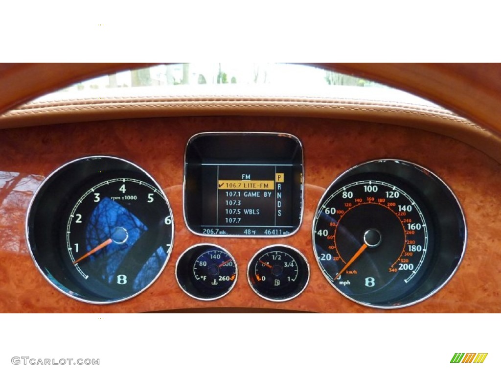 2007 Bentley Continental GT Standard Continental GT Model Gauges Photo #61190431