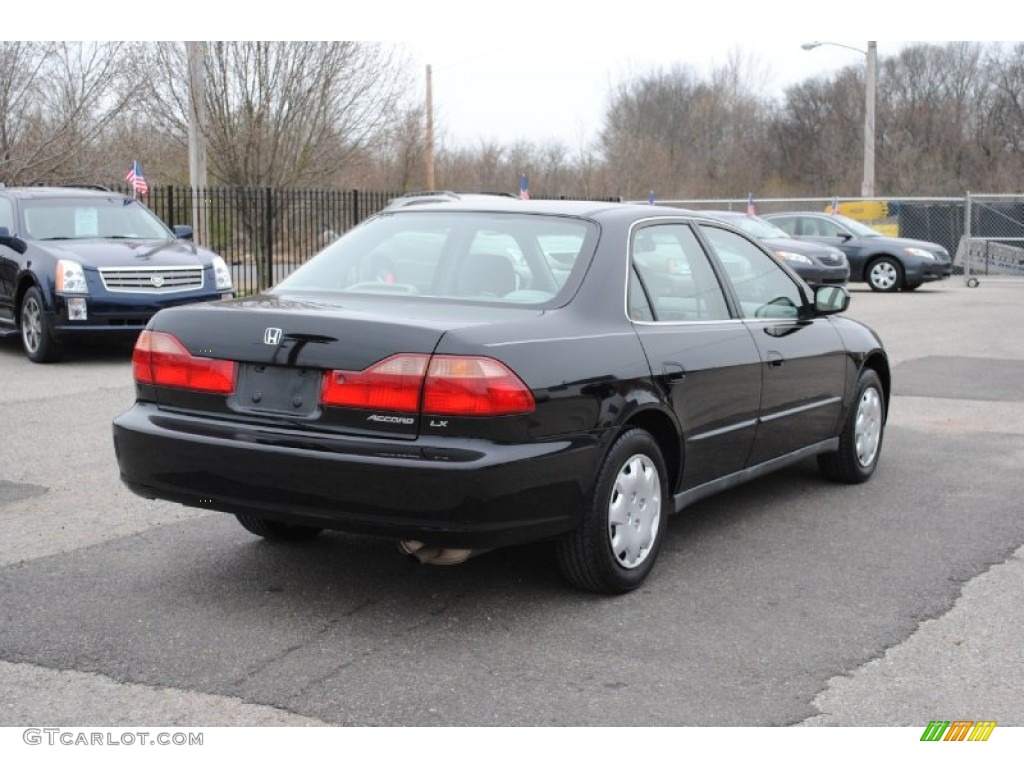 1999 Accord LX Sedan - Flamenco Black Pearl / Gray photo #5