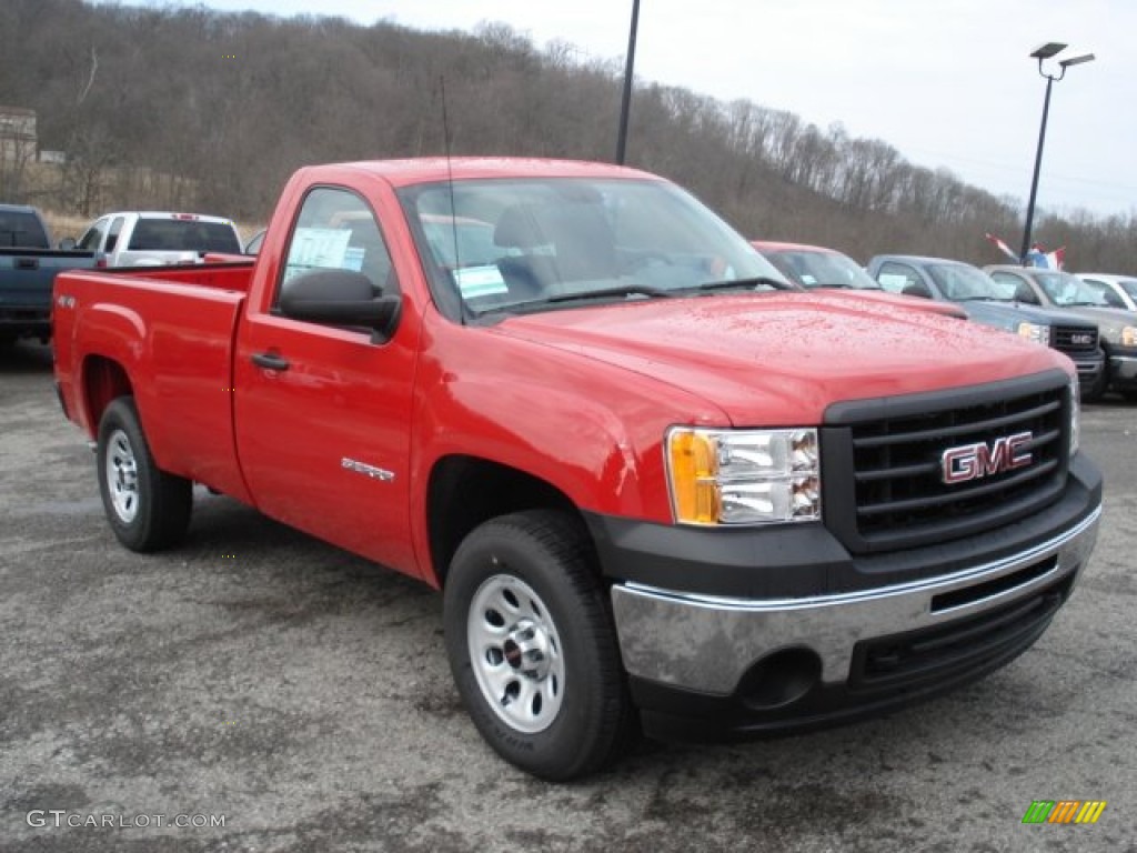 Fire Red 2012 GMC Sierra 1500 Regular Cab 4x4 Exterior Photo #61191787