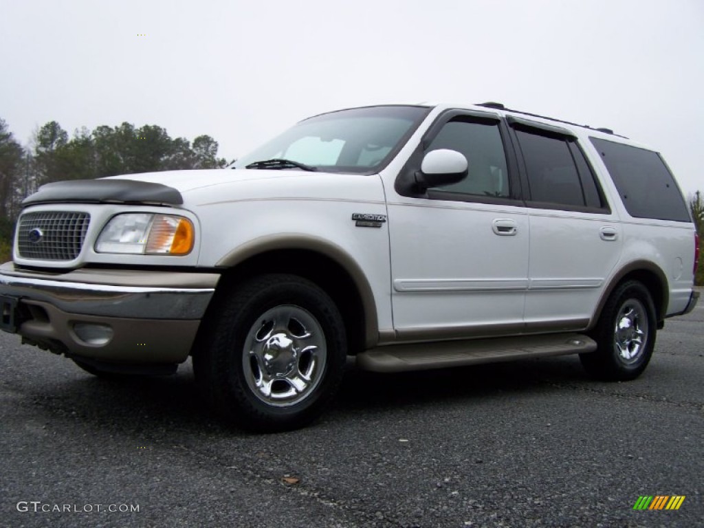 2001 Expedition Eddie Bauer - Oxford White / Medium Parchment photo #2