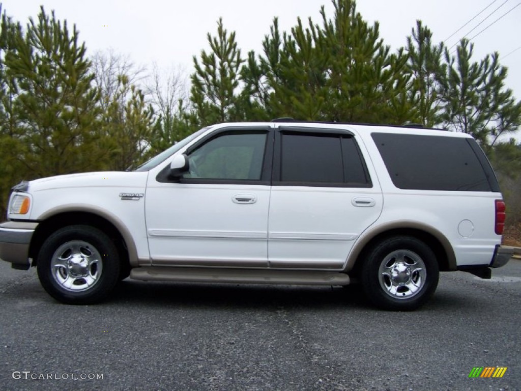 2001 Expedition Eddie Bauer - Oxford White / Medium Parchment photo #12