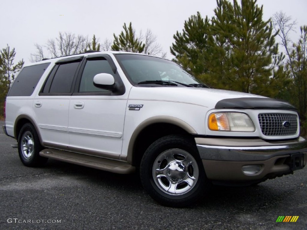 2001 Expedition Eddie Bauer - Oxford White / Medium Parchment photo #49