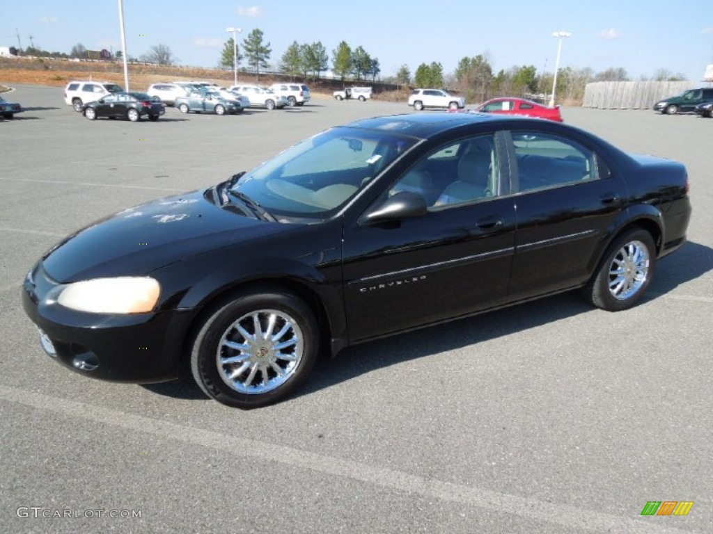 2001 Sebring LXi Sedan - Black / Dark Slate Gray photo #1