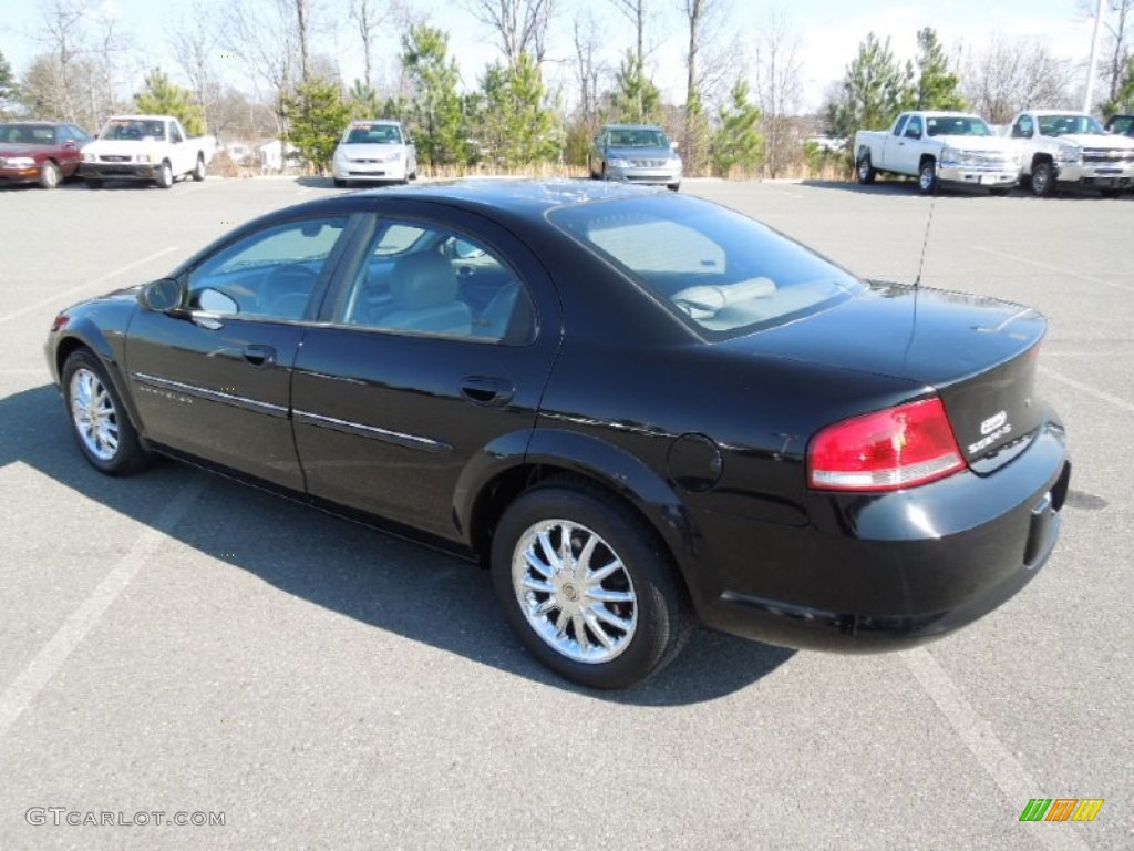 2001 Sebring LXi Sedan - Black / Dark Slate Gray photo #3