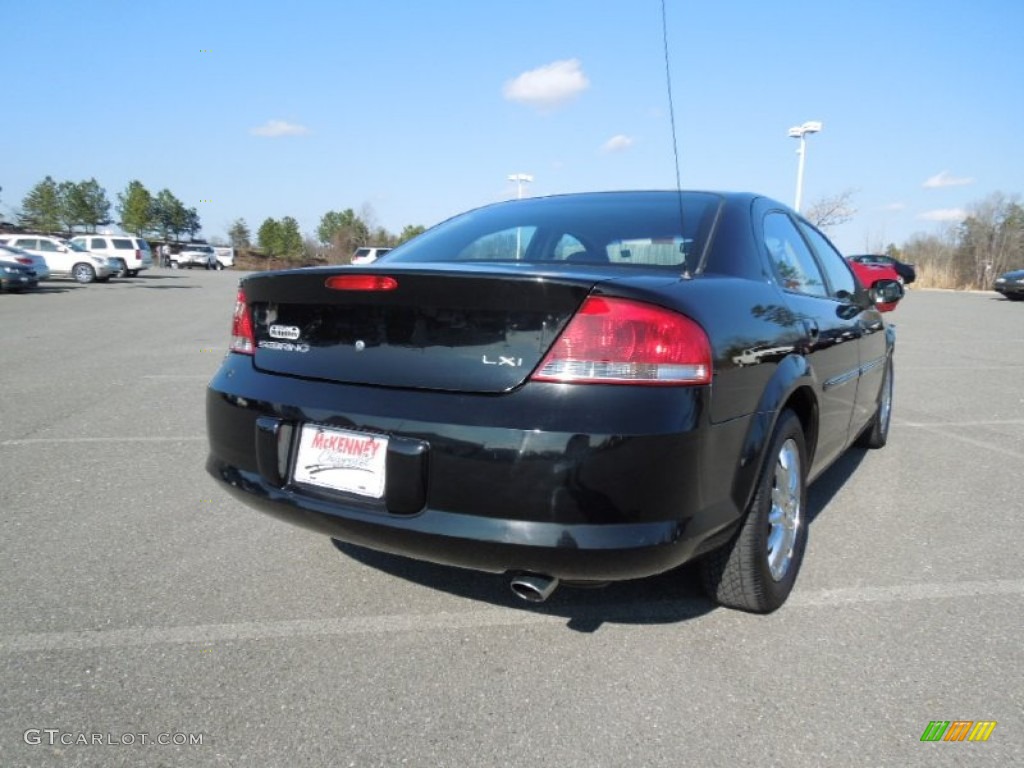 2001 Sebring LXi Sedan - Black / Dark Slate Gray photo #4