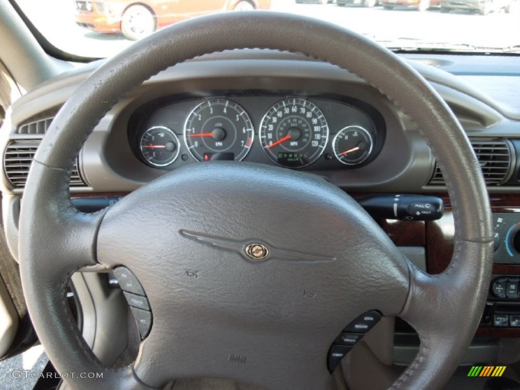 2001 Chrysler Sebring LXi Sedan Dark Slate Gray Steering Wheel Photo #61193308