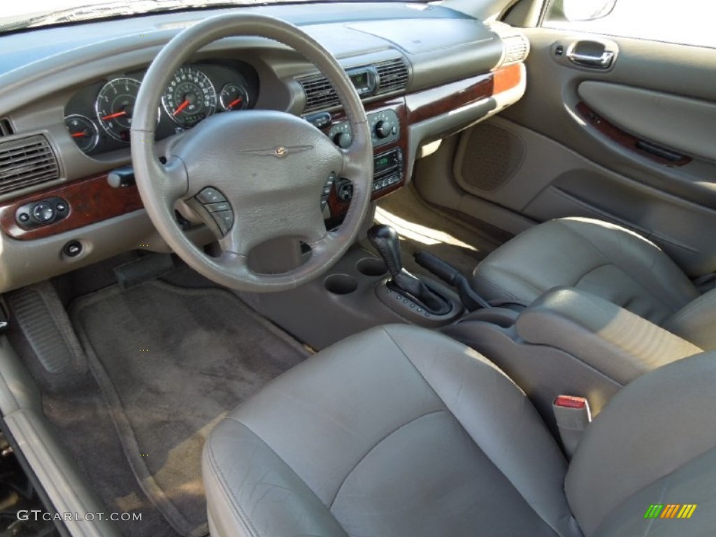 Dark Slate Gray Interior 2001 Chrysler Sebring LXi Sedan Photo #61193410